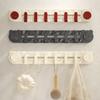 Wall Mounted Suction Cup Door Rear Hook Punch-Free Coat Hanger Bathroom Towel Rack  for Home