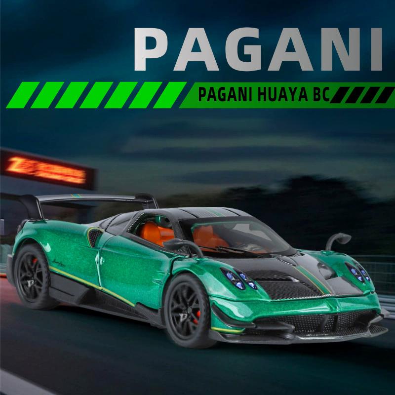 1:Масштаб 1:32 Pagani Dinastia Huayra BC Модель автомобиля Игрушка Звук Свет Двери типа «крыло чайки» Сплав Литье под давлением Модели суперкаров Подарки для мальчиков Детей