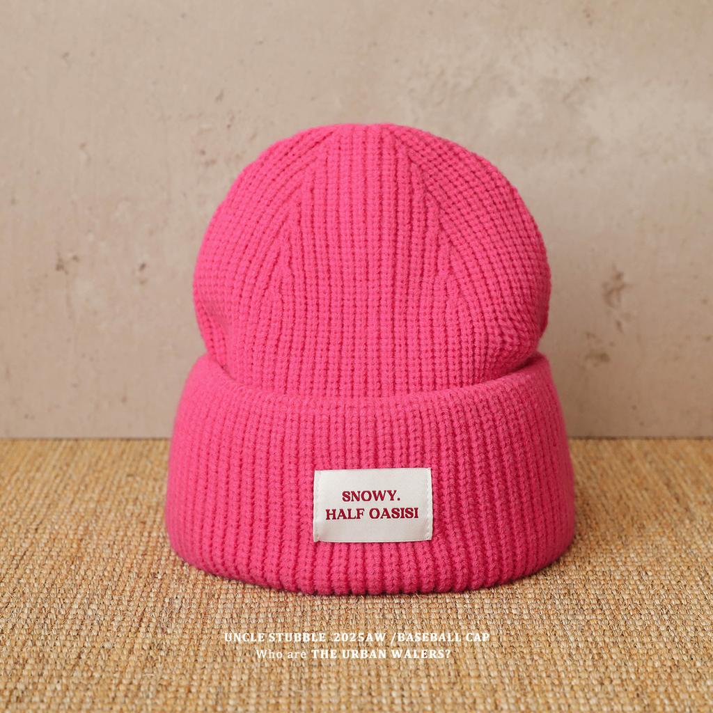 Thickened Warm Hats for Men and Women Korean Style Casual Versatile Ear Protection Woolen Hats Showing Faces for Young Couples Knitted Hats