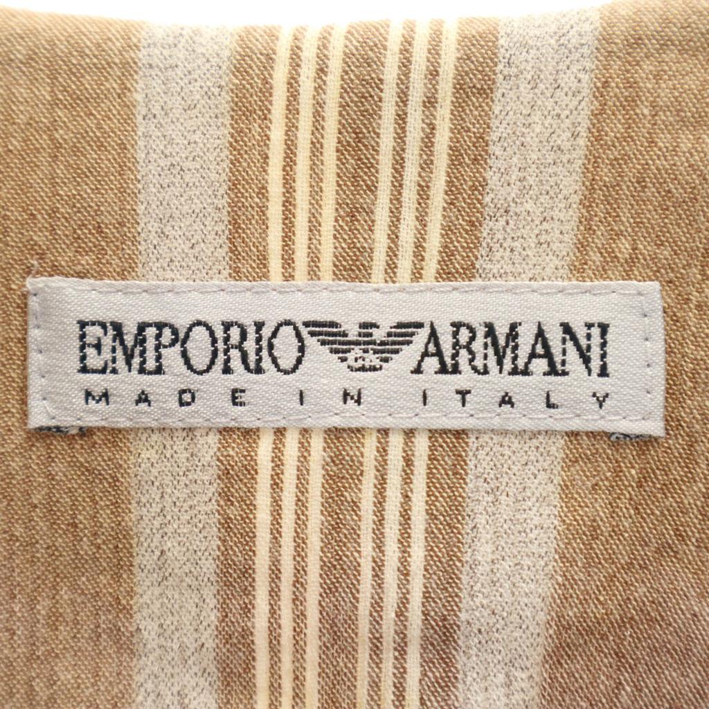 Emporio Armani 90-е Сделано в Италии Старая хлопковая куртка в полоску 38 Женская Б/У