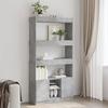 VidaXL Highboard Concrete Grey 92x33x180 Cm Engineered Wood, Bookcase, Modern Bookcase, Bookshelf 3309621