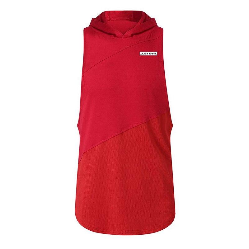 Muscleguys Muscle Guys Fitness Hooded Tank Top Gyms Clothing Men Bodybuilding Stringer Tanktop Workout Singlet Sleeveless Hoodie t-Shirt