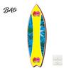 Outdoor Waterproof Sign Hawaiian Surfboard Wall Art, Wooden Tropical Beach Decor Sign, Summer Aloha Theme Hanging Plaque High-density Wood Board