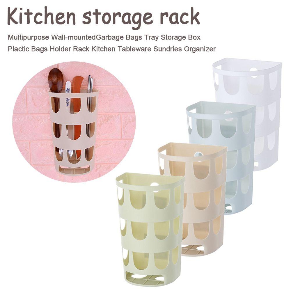 Органайзер Стойка для мусорных пакетов Подвесной ящик для хранения Кухонные аксессуары Держатель для мусорных пакетов Мусорная корзина
