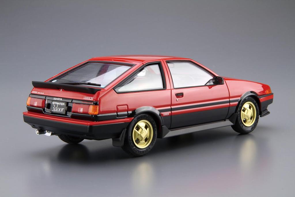 Aoshima Bunka Kyozai Модель автомобиля 86 Toyota AE86 Sprinter Trueno Пластиковый модельный набор ООО. (АОСИМА) нет. 1/24 GT-APEX '84