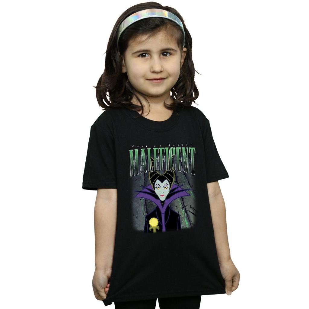 Sleeping Beauty Girls Maleficent Montage Cotton T-Shirt