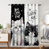 2 Pieces of Curtains with Cute Kitten Prints,30*65 Inches, Home Decoration, Room Decoration