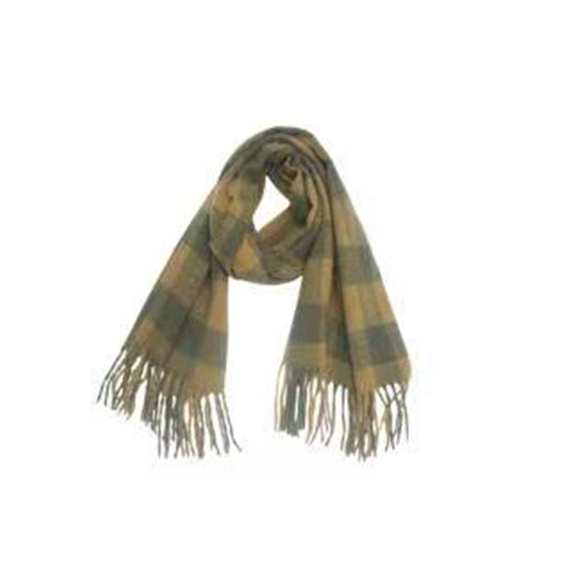 New autumn and winter high-end new widened and thickened plaid imitation cashmere scarf, scarf, warm shawl