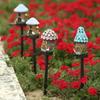 New LED Cartoon Creative Mushroom Lamp Outdoor Waterproof Atmosphere Decorative Floor Plug In Light Solar Garden Landscape Light
