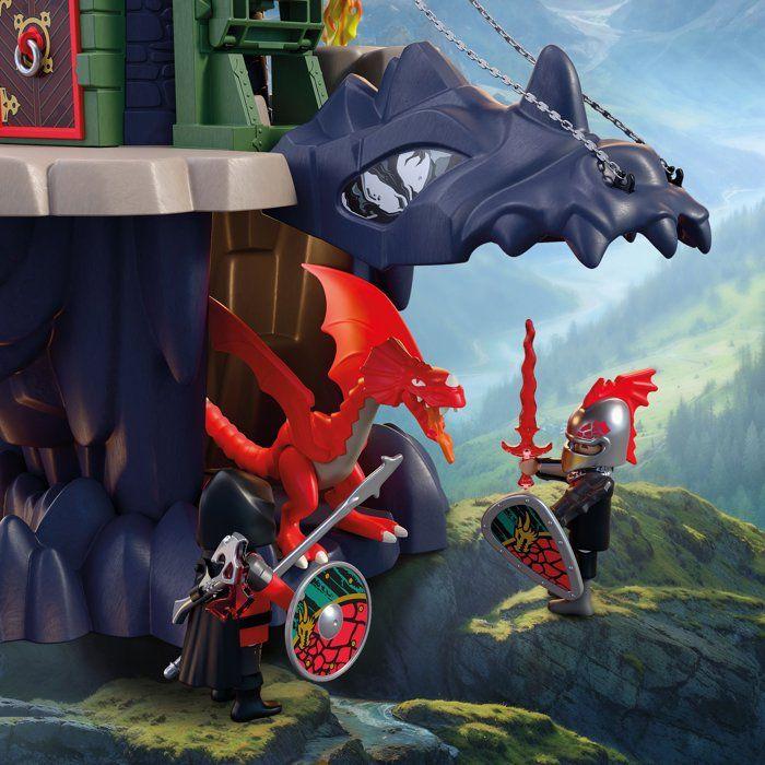 PLAYMOBIL 72113 Tour des chevaliers du Dragon, Adventure les chevaliers, 70 pièces, dès 4 ans