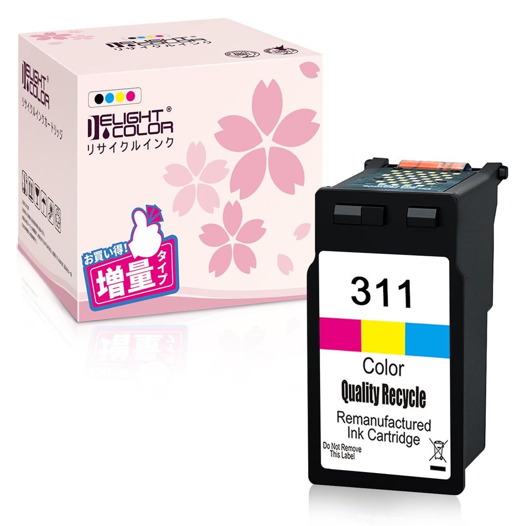 Восстановленный картридж Delightcolor для Canon XL x BC311 311 с индикатором уровня чернил PIXMA BC-311 (цвет) 1, BC-311 [Восстановленный