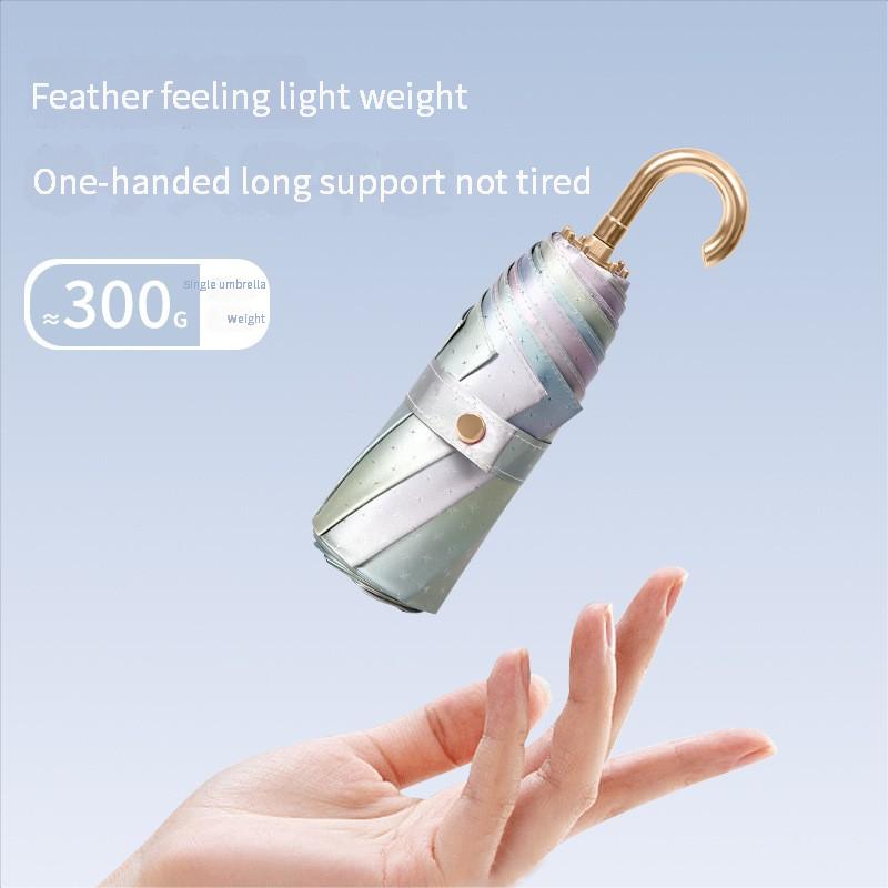 Fantasy Star Gold Hook 50% Off Sun Protection Portable Rain Dual-Purpose Sun Umbrella Business Gift Advertising Umbrella Manufac