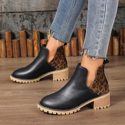 Мода 2024 года, горячая распродажа, женские осенние сапоги с пряжкой и острым носком, короткие женские сапоги-бочонки на низком каблуке, женские сапоги в стиле вестерн большого размера