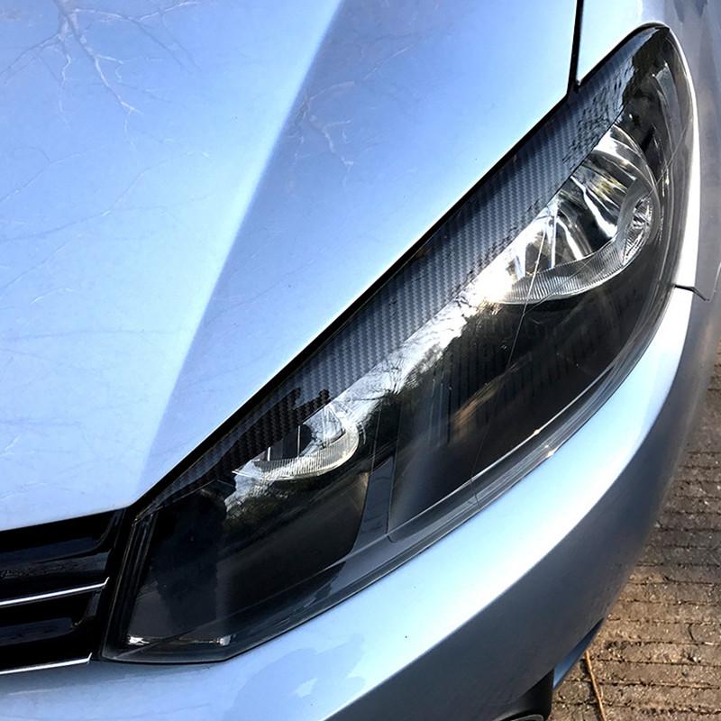 ABS автомобильные фары, крышка для век, лампа для бровей, накладка, наклейка, подходит для Volkswagen VW Golf 6 MK6 2008-2013 авто