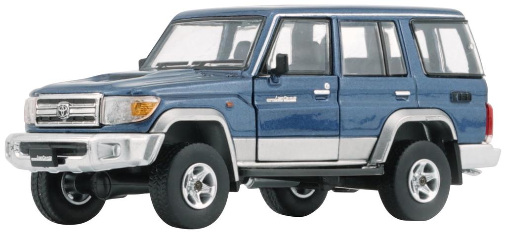 BM CREATIONS Toyota Land Cruiser LC76 Blue Finished Product 1/64 (RHD)