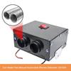 500W Car Heater 24V/12V Energy Saving PTC Car Fan Air Heater Instant Heating Parking Heater Windscreen Demister Defroster 800W