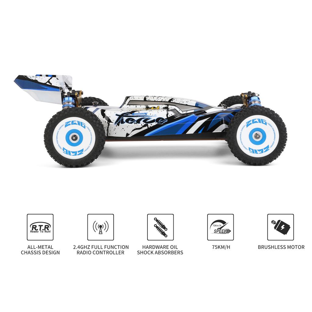 WLtoys 124017 Автомобиль с дистанционным управлением, внедорожный автомобиль, высокоскоростной гусеничный автомобиль с дистанционным управлением 112, 2,4 ГГц, гоночный