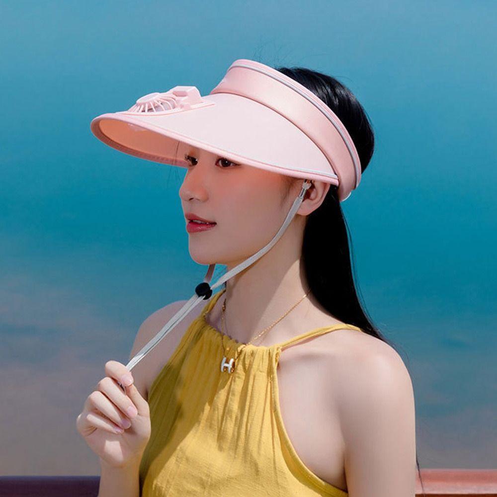 Уличная электрическая шляпа-вентилятор с USB-зарядкой, шляпа для защиты от солнца с широкими полями для мужчин и женщин