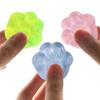 3Pcs Clear Cat Paw Squeeze Toy Stress Relief Transparent Kitten Paw Pinch Sensory Toy