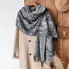 Ethnic Style Wear Shawl Women's Scarf Scarf Jacquard Cashew Fruit Tassel Cotton Women's Long Scarf Shawl Versatile