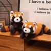 Realistic Lying / Sitting Red Panda Plush Dolls Stuffed Toys Lifelike Raccoon Fox Pillows Animals Toys Birthday Christmas Gift