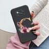 Чехол-буклет для Poco X3 NFC PocoX3 Pro Задняя крышка Ретро Цветы Розовый Черный Мягкий ТПУ Чехол с инициалами Для Xiaomi Poco X 3 Pro