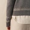 GREEN BELT 100% Wool Vintage Jacquard Cardigan