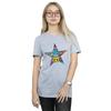 DC Comics Womens/Ladies Teen Titans Go Star Logo Cotton Boyfriend T-Shirt