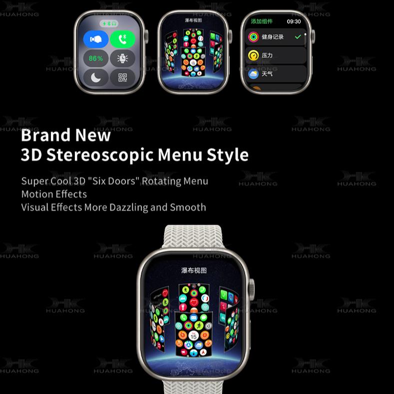 Смарт-часы HK10 Pro Plus Series10 для мужчин и женщин, 1 ГБ, TWS, локальная музыка, электронная книга, компас, чат, GPT, гравитационное зондирование, 3D-меню, альбом, умные часы