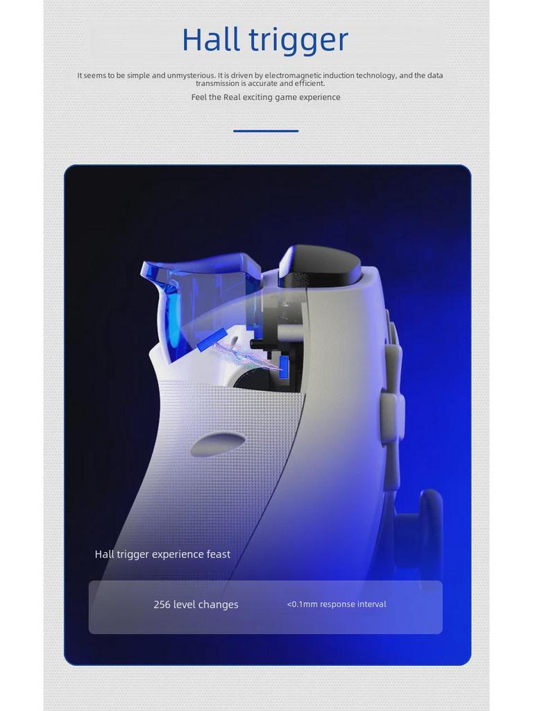 D9 беспроводной игровой контроллер Bluetooth Dual Hall Stretch для мобильных устройств, ПК, планшетов, Switch, PS3 и PS4