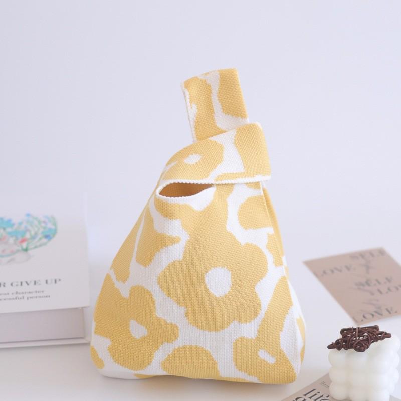 Женская толстая вязаная плетеная сумка-тоут - Подарочная и сувенирная сумочка