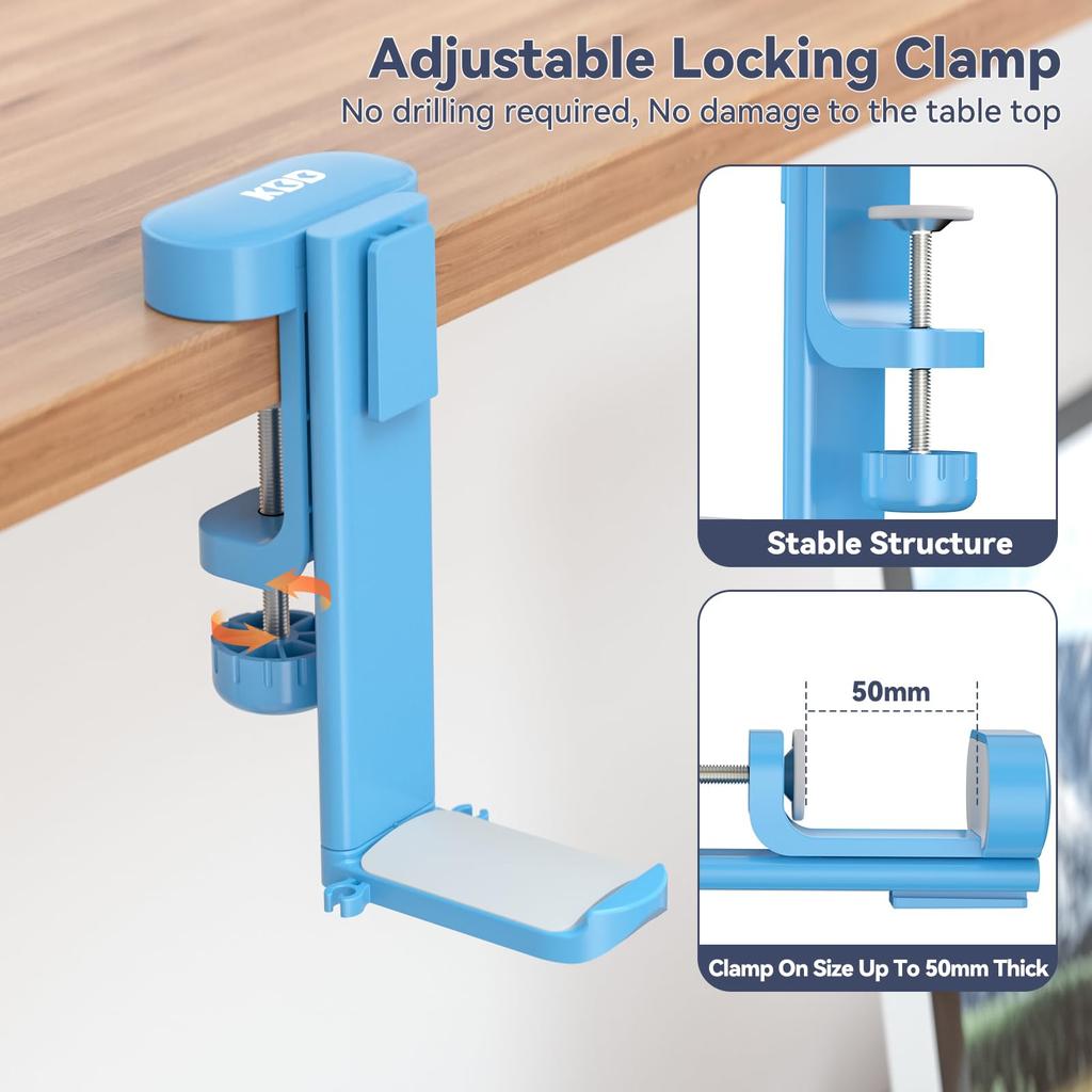 KDD Headphone Headphone Drink Load Capacity Headphone Headphone Headphone Stand Compatible with Coffee Wireless Umbrellas Stand, 360° Rotation,