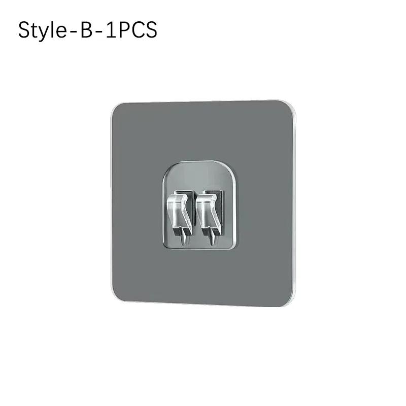 Самоклеящиеся крючки Крючок-зажим для карниза без прокола Подвесной держатель для карниза для душевой занавески Бытовой фиксированный держатель для подвесного крючка