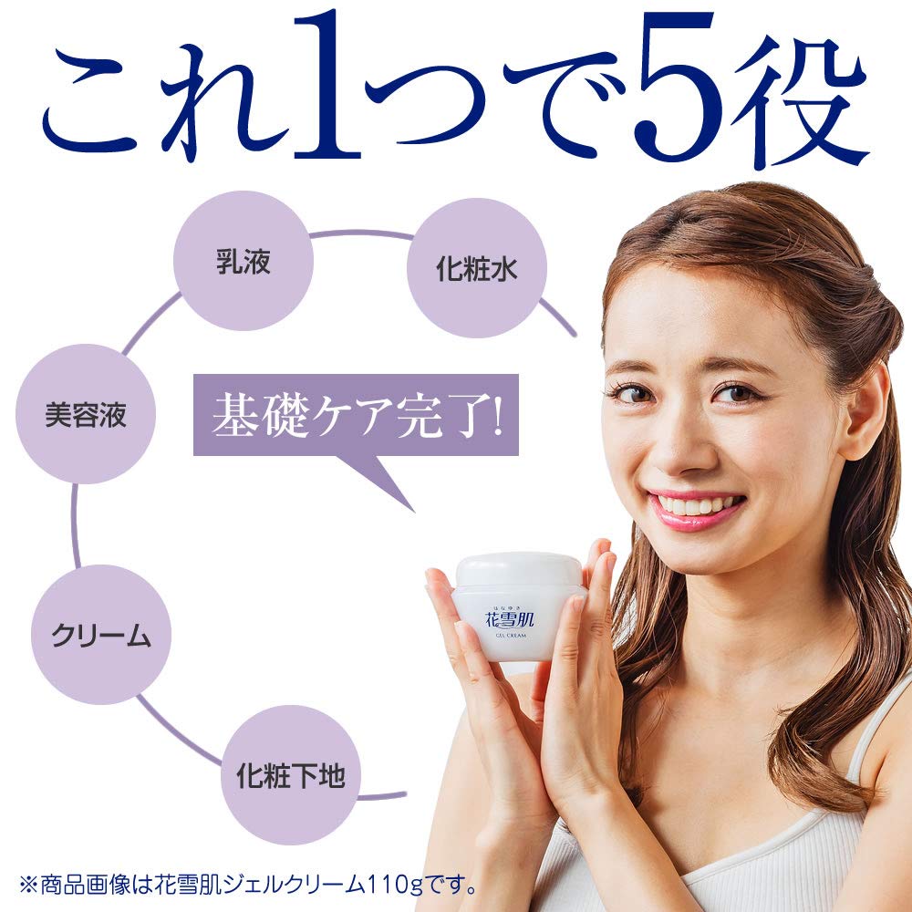 Hanayuki Gel Cream Гель 90г 5 функций в 1 Увлажняющий увлажняющий крем (Все в одном / / Квази-лекарство) (лосьон/эмульсия/средство по уходу за кожей/основа под макияж/сыворотка)