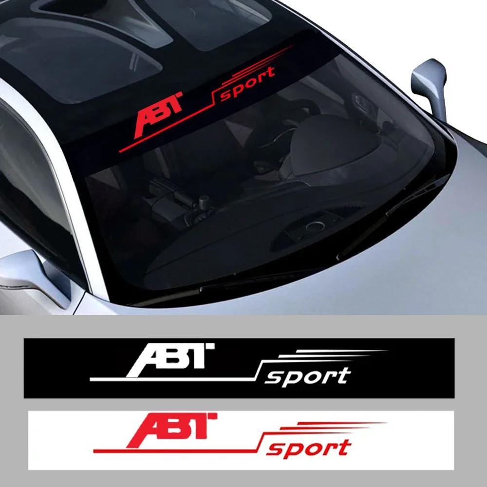 Car Exterior Front Window Sticker Windshield Sport Decals for Volkswagen VW ABT Badge Logo Vinyl Film Waterproof Accessories hl2
