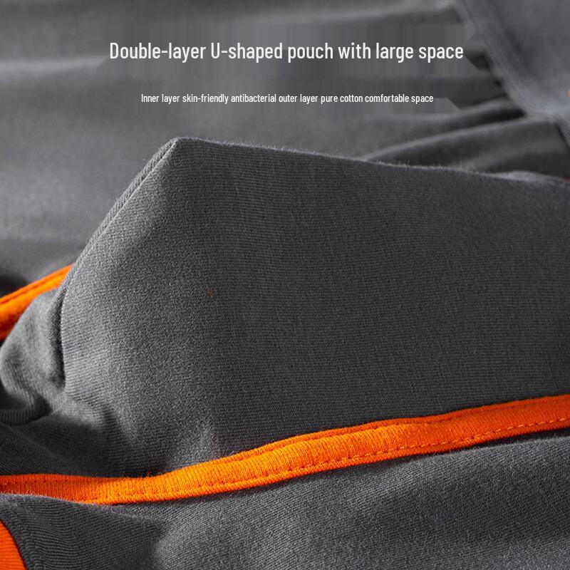 LANGSHA Мужские спортивные хлопковые трусы-боксеры, 4 штуки