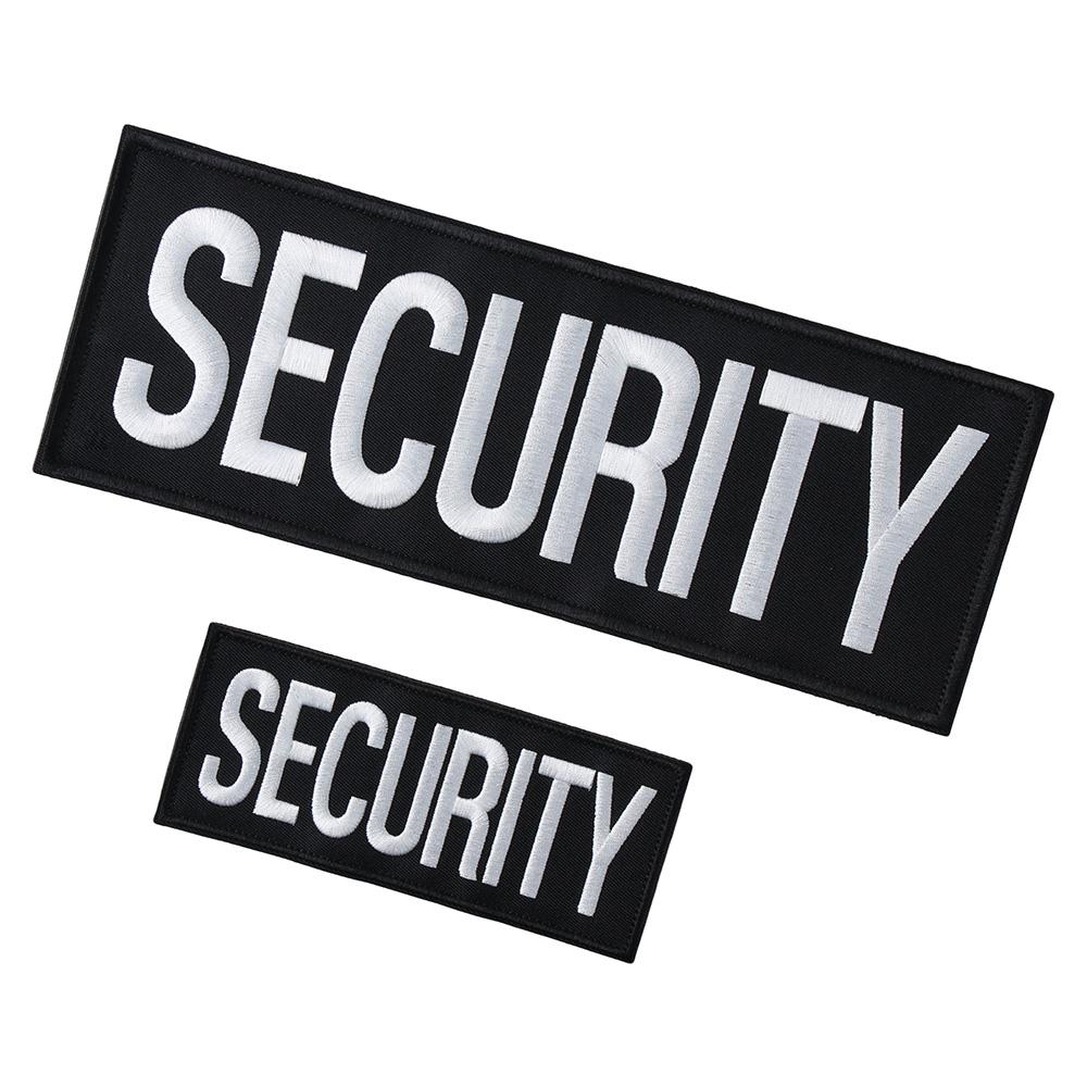 2 Pack Large Security Vest Small Security Badge Officer Patch Security Patches  Jacket