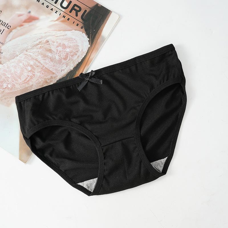 Women Seamless Panties Solid Color Breathable Underpants Mid-waist Briefs Girls Sexy Cute Underwear Briefs