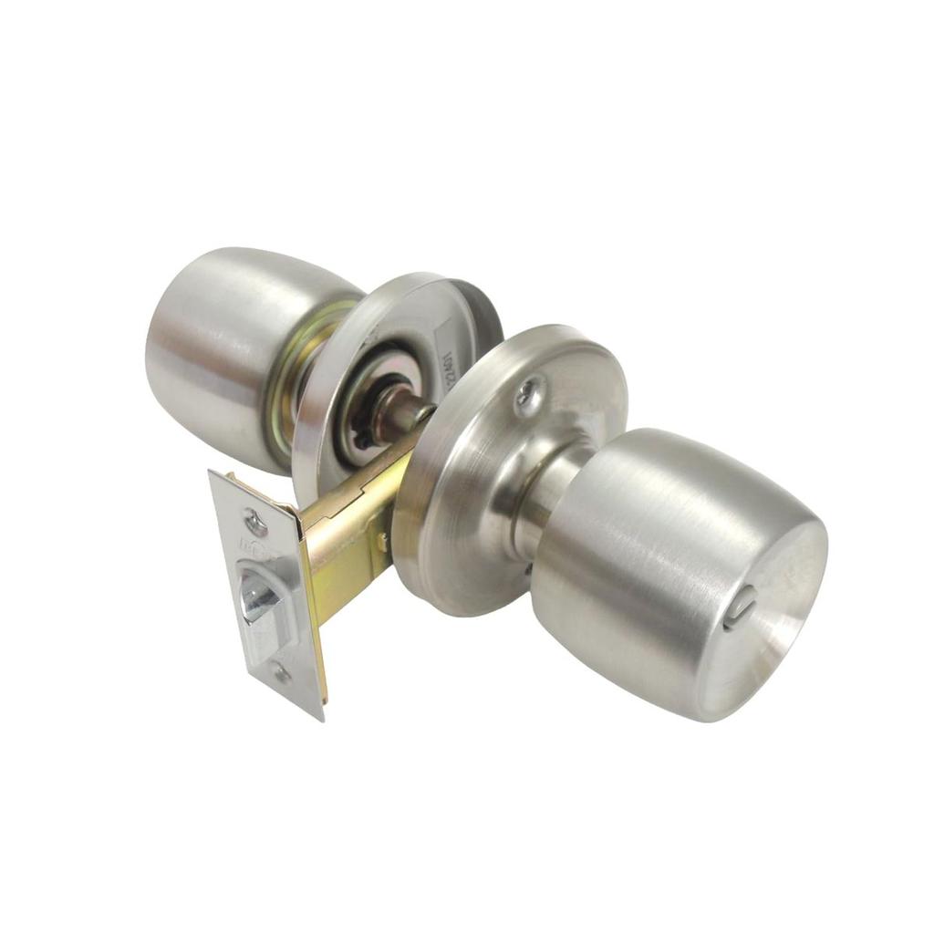 BEST Privacy Door Lock NL-M6 Tubular Lock Backset 60mm Door Thickness 25-40mm for Bedroom Bathroom Indoor Replacement Blister Pack 2-207-A