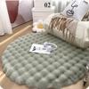 Nordic Round Carpets for Living Room Plush Floor Mat Soft Area Rugges Sleeping Fluffy Mat Non Slip Shaggy Rug Room Decor
