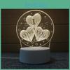 Романтический акриловый ночник с питанием от USB для подарков на день рождения и праздники
