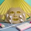 Red Light Photon Therapy Mask Acupoint Vibration Face Massager with Controller Facial Acne Reduction Anti Wrinkles Skincare Tool