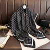 Spring Dot Print Silk Scarf Soft Women Shawl Simple Women's Scarf Headkerchief