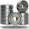10Pcs 6200 6201 6202 6203-ZZ Deep Groove Ball Bearings, Double Metal Sealed