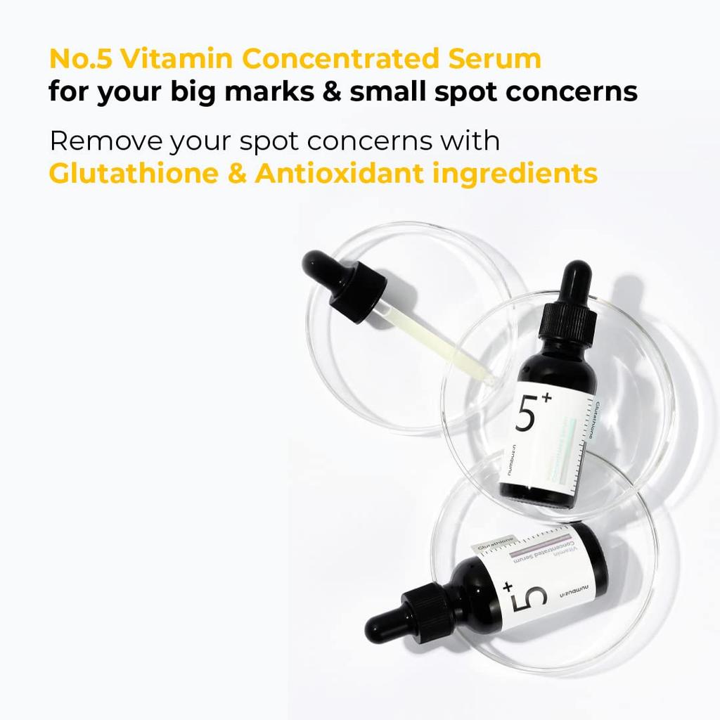 NUMBUZIN No.5 Vitamin Concentrated Serum 30ml Brightening Moisturizing Anti-Oxidant Dark Spot Repair