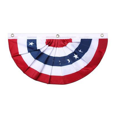 Американский плиссированный веерный флаг, американский флаг США с патриотическими звездами