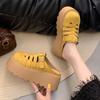 Thick-soled Heightening Muffin Shoes Baotou Half Slippers Women's Summer Wear New Hollowed-out Breathable Boken Cool Slippers