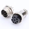 1set GX16 8Pins Screw Type Electrical Aviation Plug Socket Connector New