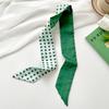 Long Silk Scarf, High-end New Versatile Hair Tie Streamer, Atmosphere Ribbon, Spring and Summer Decorative Scarf, Tied Bag Streamer