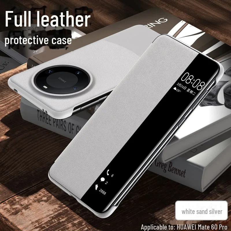 Рекомендуемый магнитный откидной чехол для Huawei Mate60 Pro; кожаный чехол «все включено» для сна.